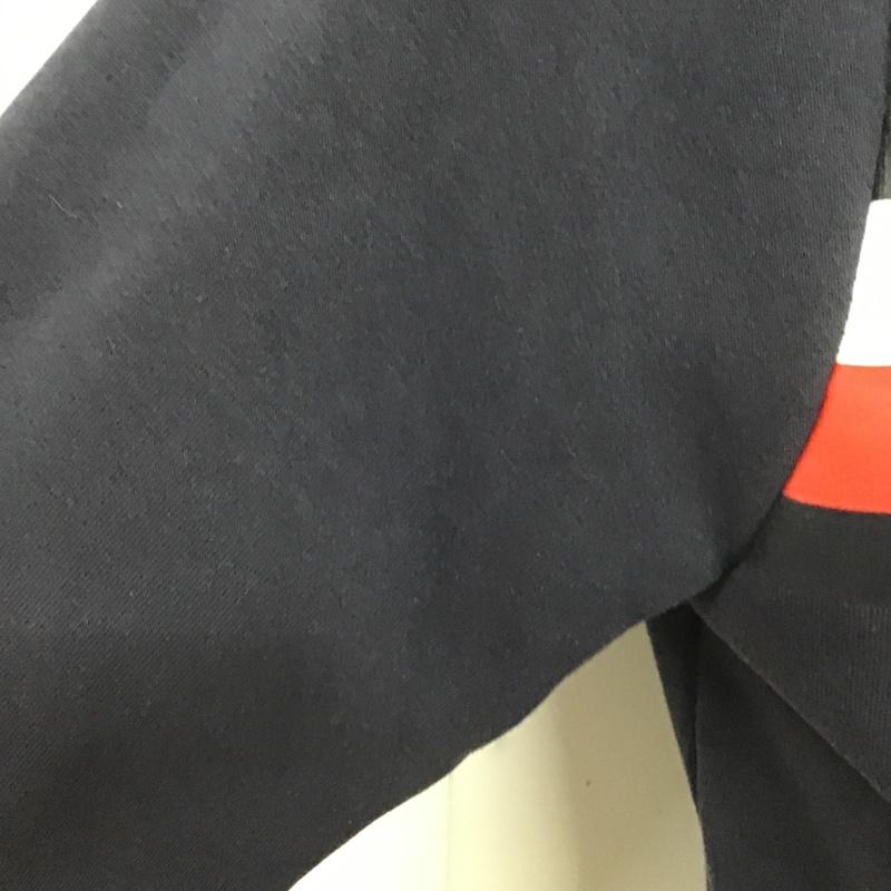 トミーヒルフィガー TOMMY HILFIGER トレーナー 長袖 長袖スウェット 長袖トレーナー リブカットソー カラージップトレーナー プリントトレーナー M ロゴ、文字 紺 / ネイビー / メンズ USED 古着 中古 10105428
