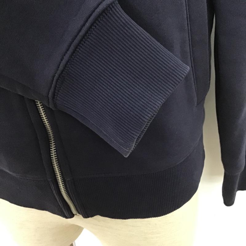 トミーヒルフィガー TOMMY HILFIGER トレーナー 長袖 長袖スウェット 長袖トレーナー リブカットソー カラージップトレーナー プリントトレーナー M ロゴ、文字 紺 / ネイビー / メンズ USED 古着 中古 10105428