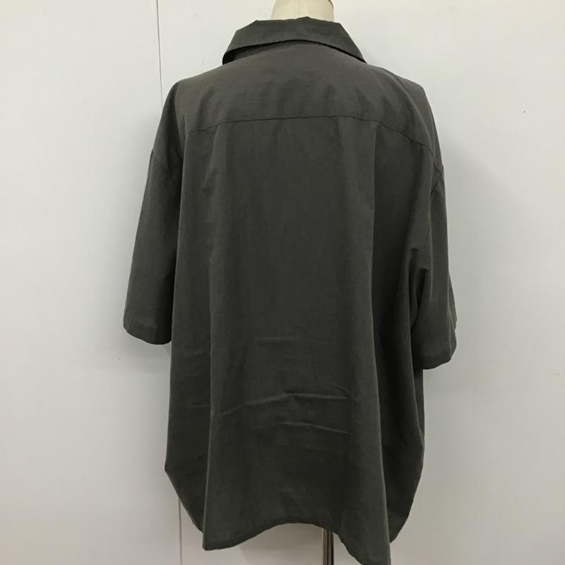 エストレヤスタンダードグァジャベーラ ESTRELLA STANDARD GUAYABERA シャツ、ブラウス 半袖 半袖シャツ カラーシャツ 半袖カットソー 刺繍 灰 / グレー / メンズ USED 古着 中古 10105436