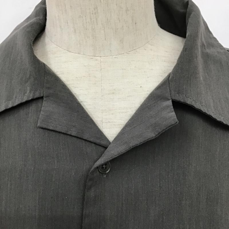 エストレヤスタンダードグァジャベーラ ESTRELLA STANDARD GUAYABERA シャツ、ブラウス 半袖 半袖シャツ カラーシャツ 半袖カットソー 刺繍 灰 / グレー / メンズ USED 古着 中古 10105436
