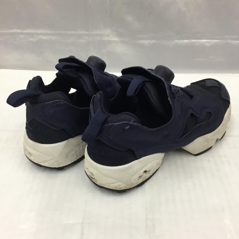 リーボック Reebok スニーカー スニーカー V65752 INSTA PUMP FURY OG 23cm 23.0cm ロゴ、文字 紺 / ネイビー / X 白 / ホワイト / レディース USED 古着 中古 10105460