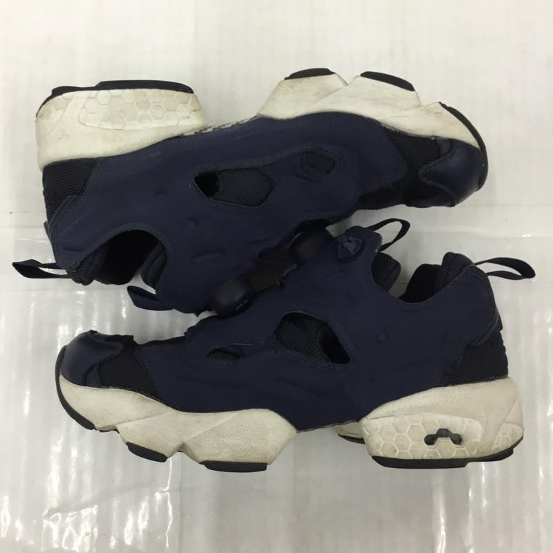 リーボック Reebok スニーカー スニーカー V65752 INSTA PUMP FURY OG 23cm 23.0cm ロゴ、文字 紺 / ネイビー / X 白 / ホワイト / レディース USED 古着 中古 10105460