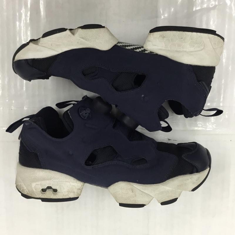 リーボック Reebok スニーカー スニーカー V65752 INSTA PUMP FURY OG 23cm 23.0cm ロゴ、文字 紺 / ネイビー / X 白 / ホワイト / レディース USED 古着 中古 10105460