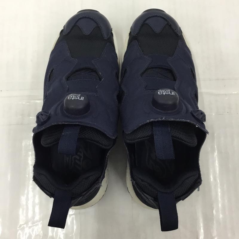リーボック Reebok スニーカー スニーカー V65752 INSTA PUMP FURY OG 23cm 23.0cm ロゴ、文字 紺 / ネイビー / X 白 / ホワイト / レディース USED 古着 中古 10105460