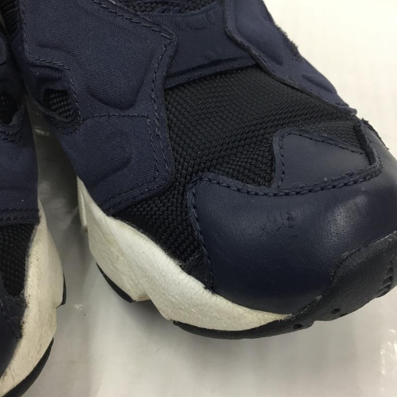 リーボック Reebok スニーカー スニーカー V65752 INSTA PUMP FURY OG 23cm 23.0cm ロゴ、文字 紺 / ネイビー / X 白 / ホワイト / レディース USED 古着 中古 10105460