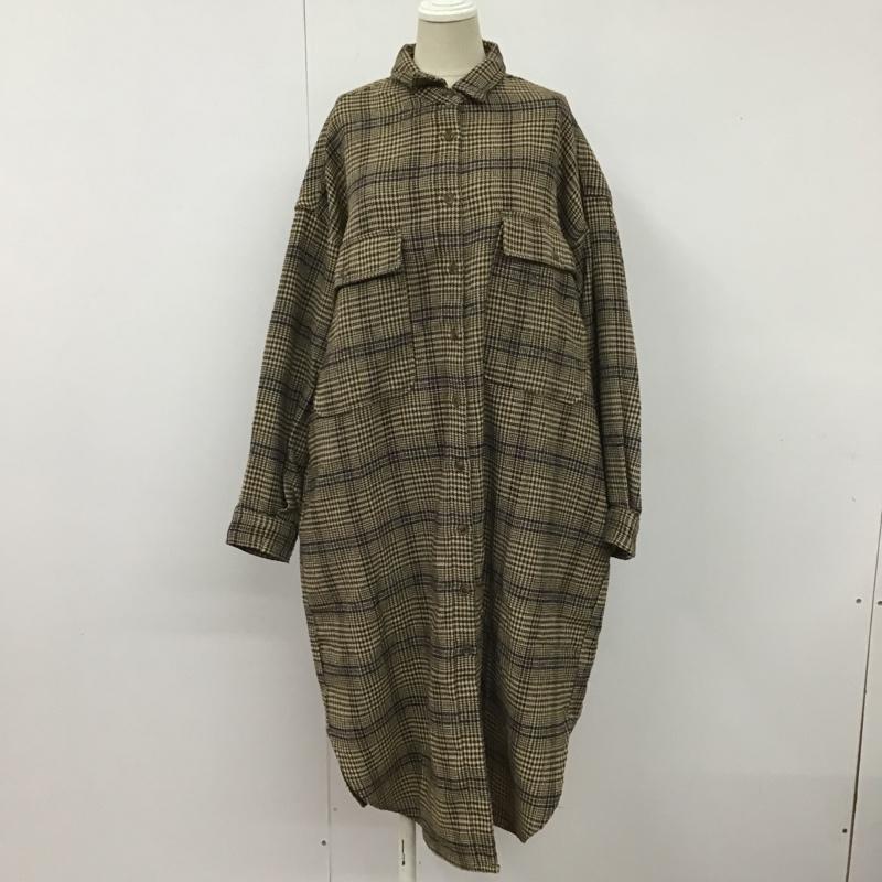 スタディオクリップ studio CLIP コート コート一般 FREE チェック マルチカラー / マルチカラー / レディース USED 古着 中古 10105474
