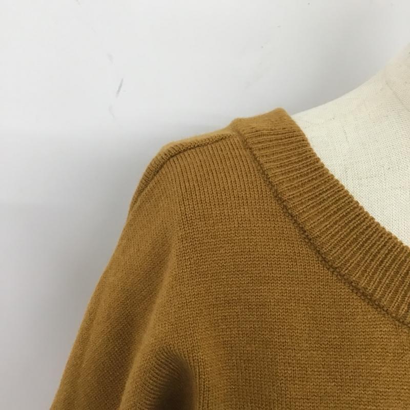 チャオパニック CIAOPANIC カーディガン 長袖 M 無地 茶 / ブラウン / レディース USED 古着 中古 10105476
