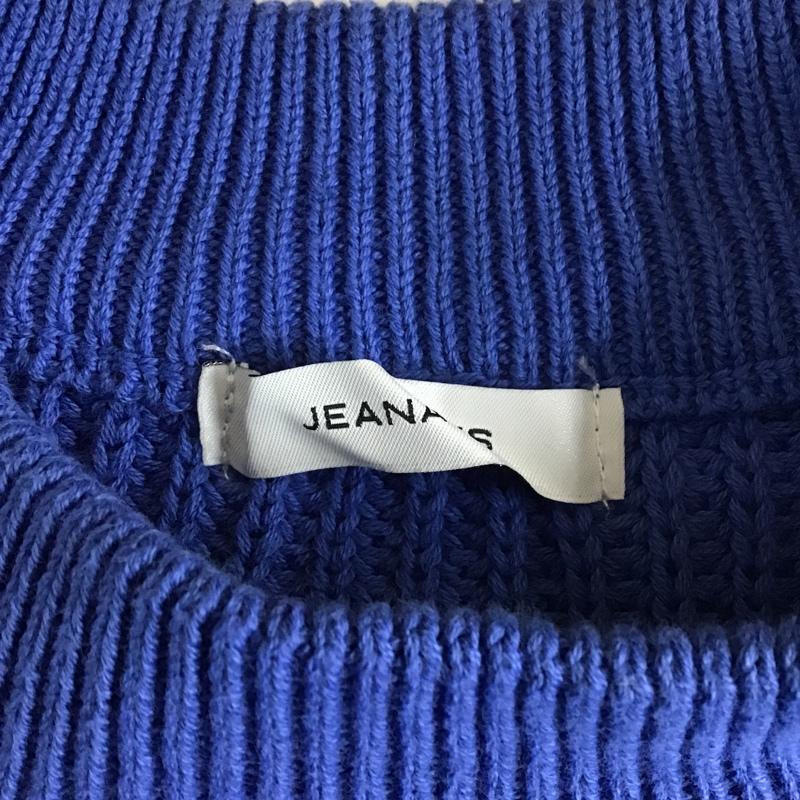 ジーナシス JEANASIS ニット、セーター 長袖 JS064190CF FREE 無地 青 / ブルー / レディース USED 古着 中古 10105483