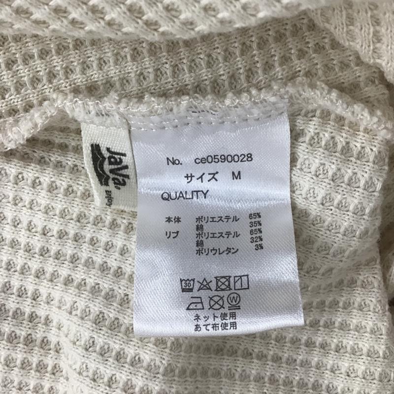ジャバ Java カーディガン 長袖 ce0590028 javaコラボ 無地 長袖 ボタン 2way カーディガン 7カラー M 無地 アイボリー / アイボリー / レディース USED 古着 中古 10105484