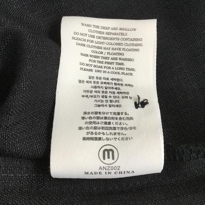 古着 USED シャツ、ブラウス 半袖 オープンカラーシャツ 開襟 無地 黒 / ブラック / X アイボリー / アイボリー / メンズ USED 古着 中古 10105508