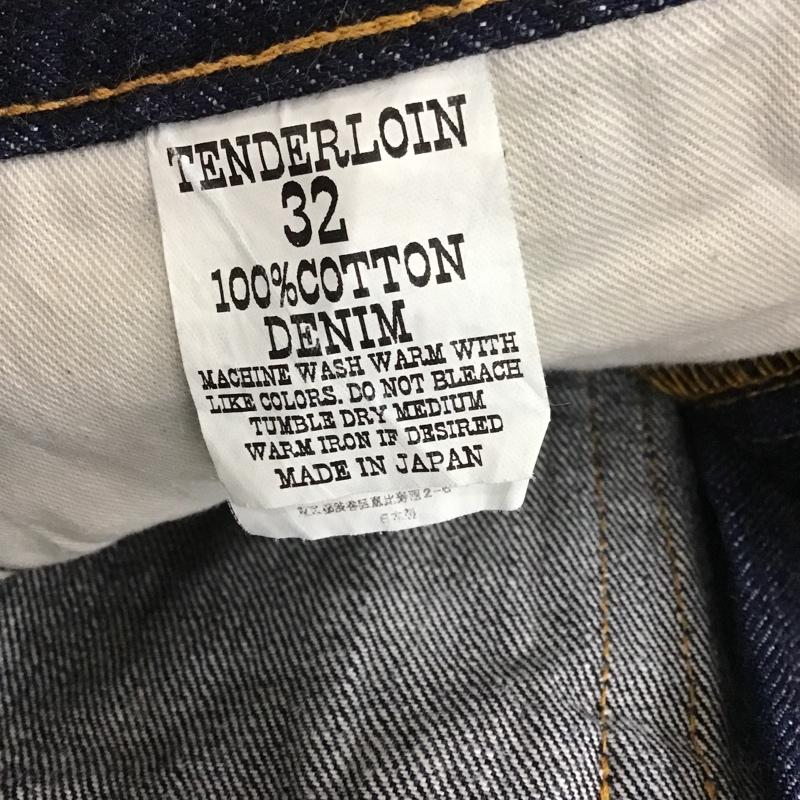 テンダーロイン TENDERLOIN パンツ デニム、ジーンズ デニムパンツ ジーパン W32 32 無地 インディゴ / インディゴ / メンズ USED 古着 中古 10105517