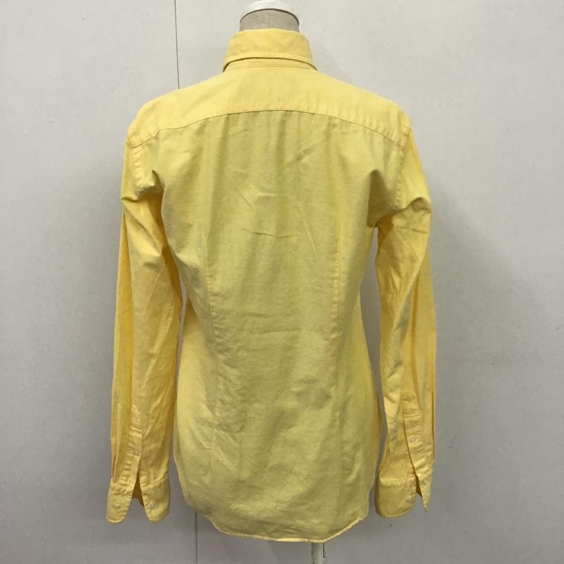 ラルフローレン RALPHLAUREN シャツ、ブラウス 長袖 SLIM FIT ボタンダウン 7 ワンポイント 黄 / イエロー / レディース USED 古着 中古 10105521