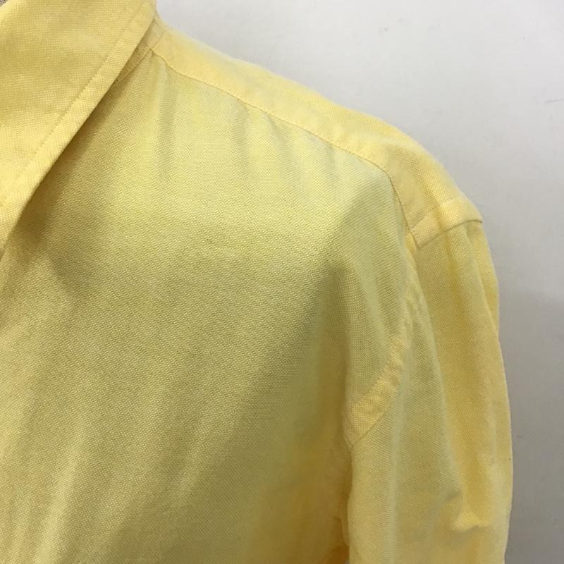 ラルフローレン RALPHLAUREN シャツ、ブラウス 長袖 SLIM FIT ボタンダウン 7 ワンポイント 黄 / イエロー / レディース USED 古着 中古 10105521