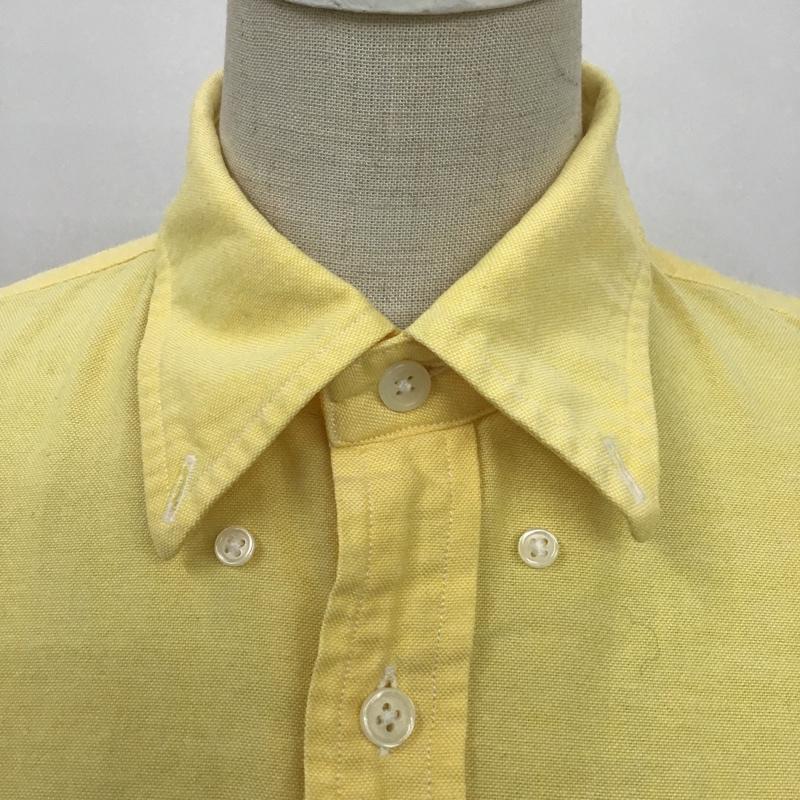 ラルフローレン RALPHLAUREN シャツ、ブラウス 長袖 SLIM FIT ボタンダウン 7 ワンポイント 黄 / イエロー / レディース USED 古着 中古 10105521