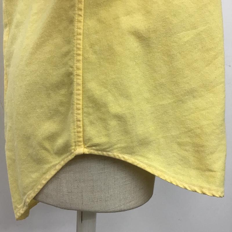 ラルフローレン RALPHLAUREN シャツ、ブラウス 長袖 SLIM FIT ボタンダウン 7 ワンポイント 黄 / イエロー / レディース USED 古着 中古 10105521