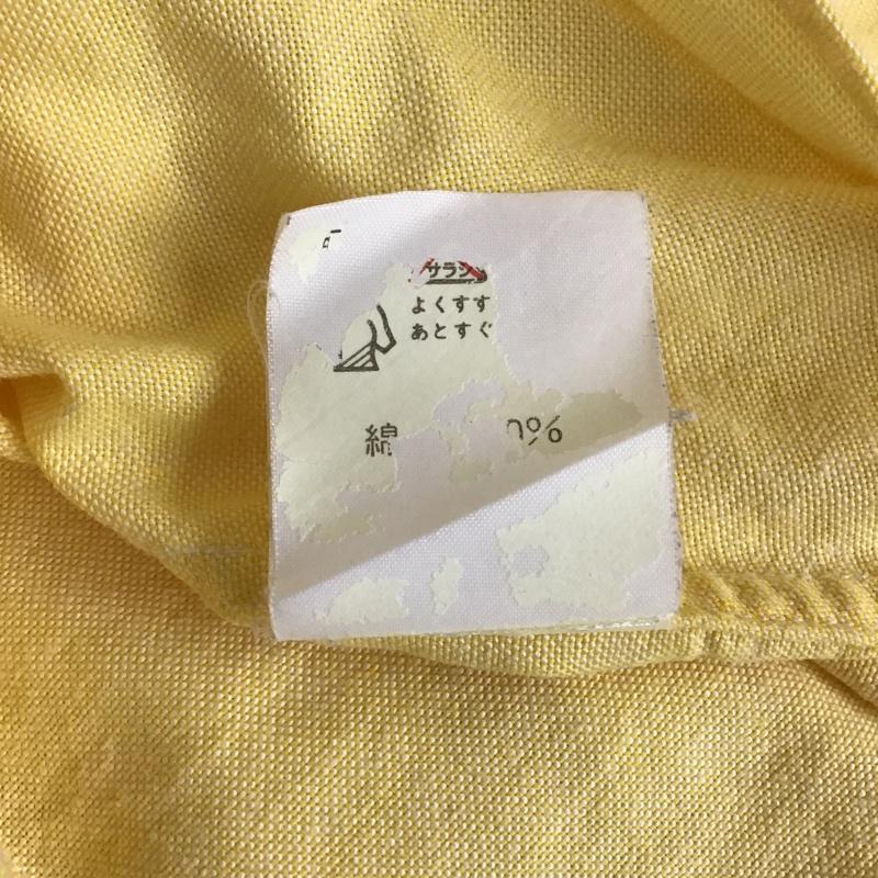 ラルフローレン RALPHLAUREN シャツ、ブラウス 長袖 SLIM FIT ボタンダウン 7 ワンポイント 黄 / イエロー / レディース USED 古着 中古 10105521