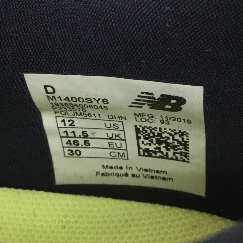 ニューバランス New Balance スニーカー スニーカー M1400SY6 30.0cm ロゴ、文字 紺 / ネイビー / X 黄緑 / イエローグリーン / メンズ USED 古着 中古 10105534