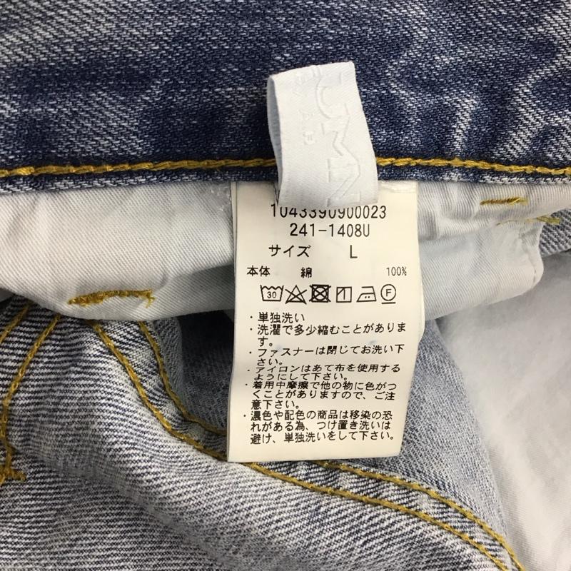 カウラム CAHLUMN パンツ デニム、ジーンズ デニムパンツ ワイドパンツ カジュアルパンツ 43インチ 無地 水色 / ライトブルー /  メンズ USED 古着 中古 10148940