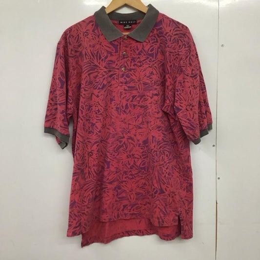ナイキ NIKE ポロシャツ 半袖 半袖ポロシャツ カラーシャツ 半袖カットソー golf 90s M プリント マルチカラー / マルチカラー /  メンズ USED 古着 中古 10149978