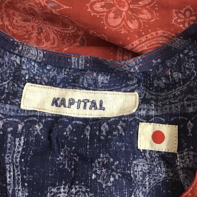 キャピタル KAPITAL ベスト ベスト ベスト ノースリーブカットソー 前ボタン XS 総柄 マルチカラー / マルチカラー /  レディース USED 古着 中古 10113830