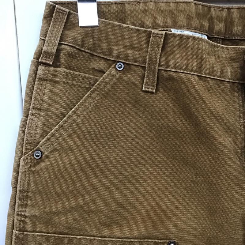 カーハート Carhartt パンツ ワークパンツ、ペインターパンツ 100881221 RELAXED FIT ダブルニー 無地 茶 / ブラウン /  メンズ USED 古着 中古 10106853
