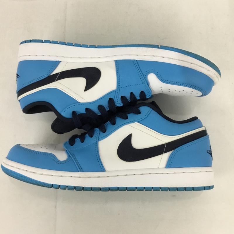 ナイキ NIKE スニーカー スニーカー 553558-144 AIR JORDAN 1 LOW 26cm 26.0cm ワンポイント 白 / ホワイト / X 青 / ブルー / X 紺 / ネイビー /  メンズ USED 古着 中古 10131814