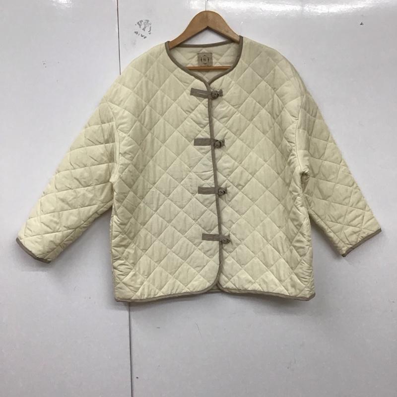 サマンサモスモス Samansa Mos2 ジャケット、上着 ジャケット、ブレザー キルティングジャケット アウター ノーカラージャケット FREE 無地 白 / ホワイト /  レディース USED 古着 中古 10129757