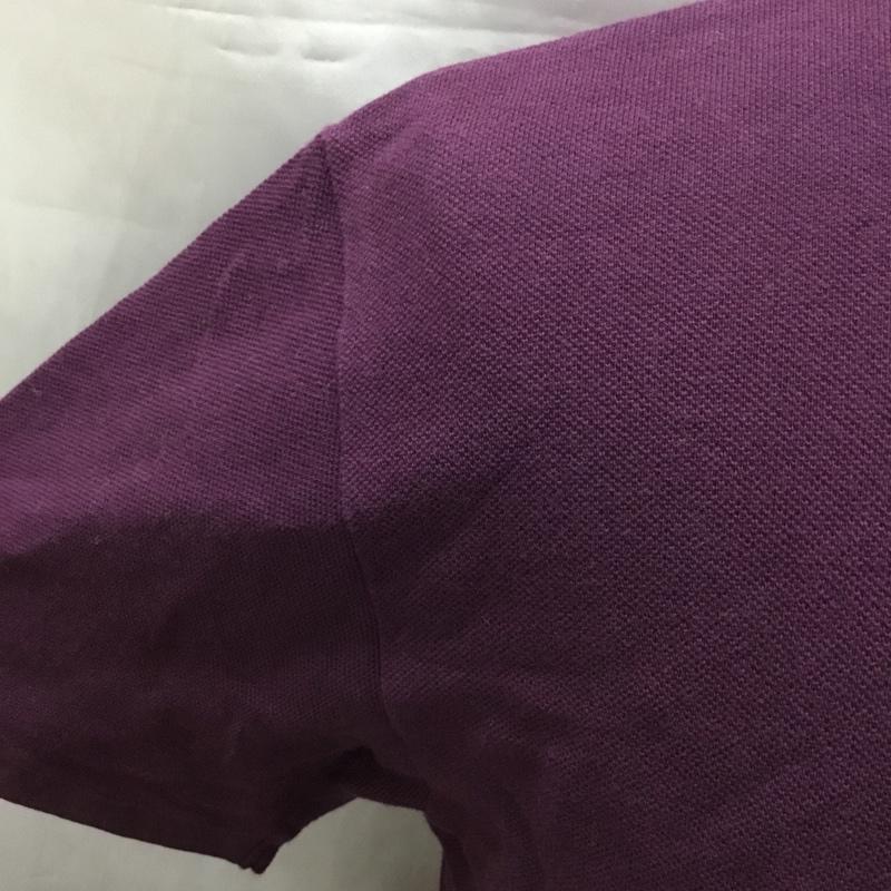 ジュンハシモト junhashimoto ポロシャツ 半袖 nuc41tt0103fc JUNHASHIMOTO×nanouniverse 半袖ポロシャツ 半袖カットソー XL 無地 紫 / パープル /  メンズ USED 古着 中古 10114578