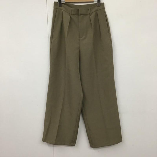 セレクトモカ select MOCA パンツ スラックス クラシックセンタープレスワイドストレートスラックス 30001369 M 無地 ベージュ / ベージュ /  レディース USED 古着 中古 10131010