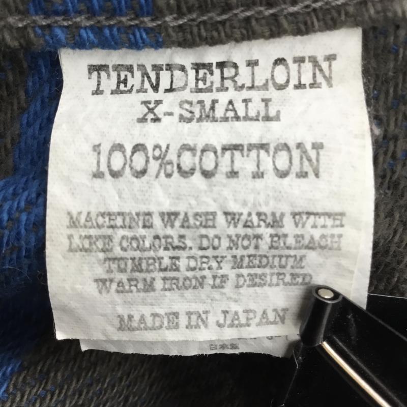 テンダーロイン TENDERLOIN シャツ、ブラウス 長袖 XS チェック 青 / ブルー / X 灰 / グレー /  メンズ USED 古着 中古 10141340