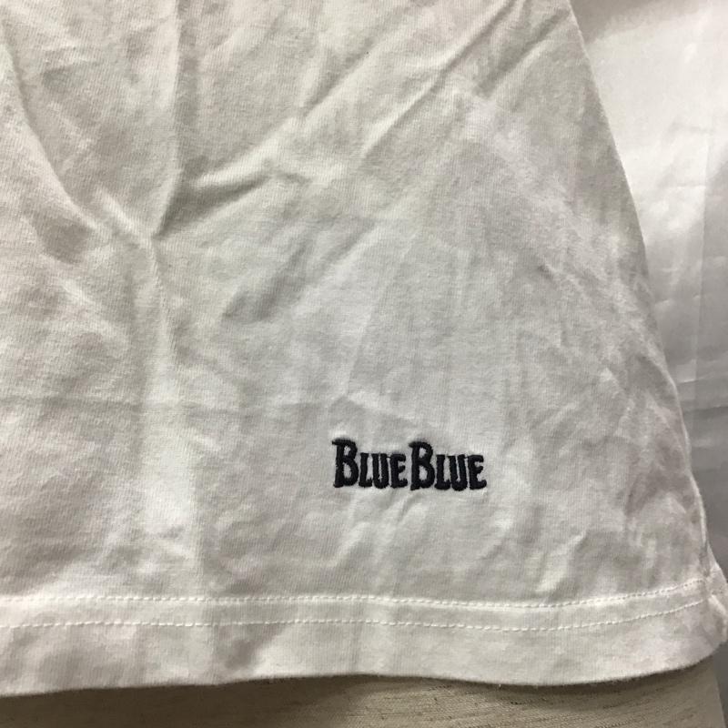 フルーツオブザルーム FRUIT OF THE LOOM Tシャツ 半袖 1003582 BLUE BLUE クルーネックT S ロゴ、文字 白 / ホワイト /  メンズ USED 古着 中古 10117058