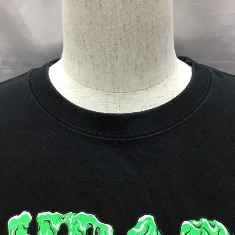 ヘッドグーニー HEADGOONIE カットソー 長袖 長袖カットソー クルーネックカットソー ロングスリーブカットソー プリントTシャツ L ロゴ、文字 黒 / ブラック /  メンズ USED 古着 中古 10117535