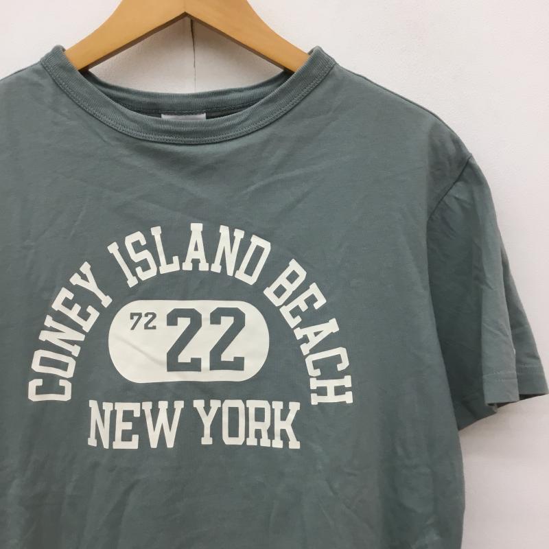 チャンピオン Champion Tシャツ 半袖 M ロゴ、文字 緑 / グリーン / X 薄緑 / ライトグリーン /  レディース USED 古着 中古 10139440
