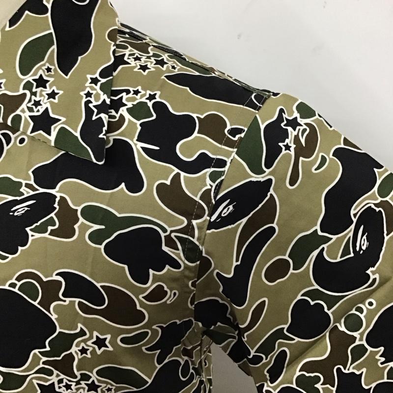 アベイシングエイプ A BATHING APE シャツ、ブラウス 半袖 半袖シャツ カラーシャツ 半袖カットソー 総柄シャツ XS プリント マルチカラー / マルチカラー /  メンズ USED 古着 中古 10119917