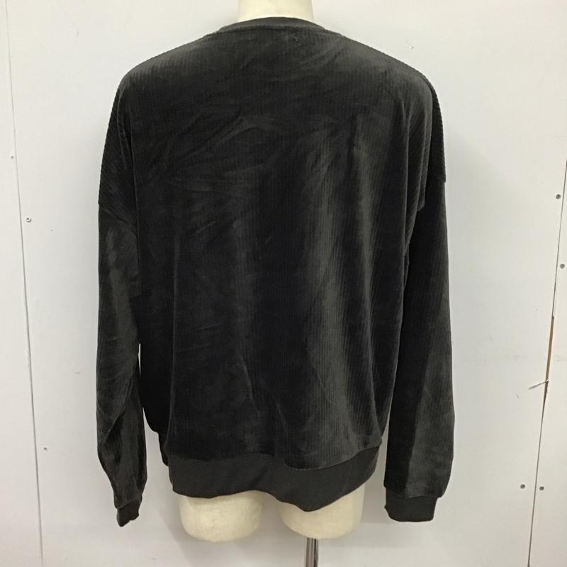 センスオブプレイス SENSEOFPLACE カットソー 長袖 長袖カットソー クルーネックカットソー ロングスリーブカットソー コーデュロイ L 無地 灰 / グレー /  メンズ USED 古着 中古 10113739