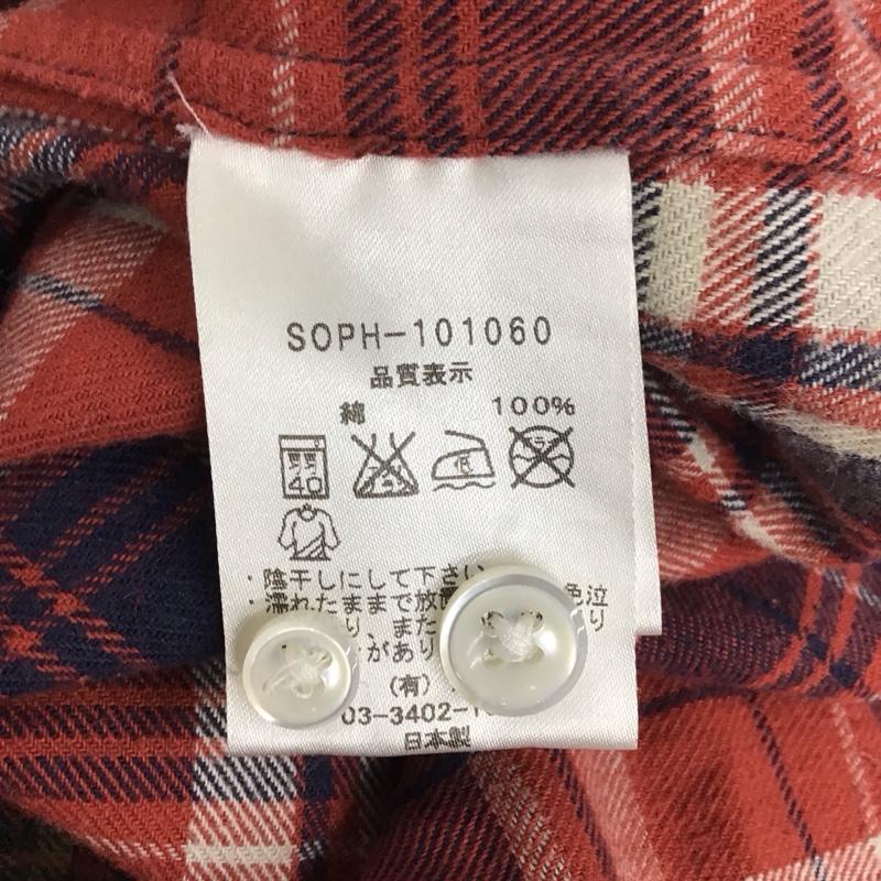 ソフネット SOPHNET. シャツ、ブラウス 長袖 長袖シャツ チェックシャツ カラーシャツ ボタンダウンシャツ L チェック マルチカラー / マルチカラー /  メンズ USED 古着 中古 10124918