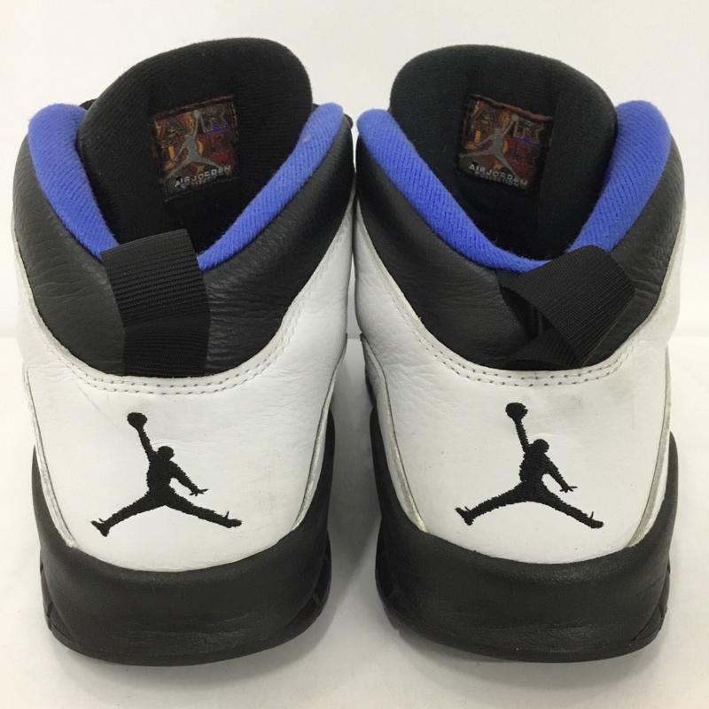 ナイキ NIKE スニーカー スニーカー 310805-108 AIR JORDAN 10 RETRO 28cm 28.0cm ワンポイント 白 / ホワイト / X 黒 / ブラック / X 青 / ブルー /  メンズ USED 古着 中古 10125088