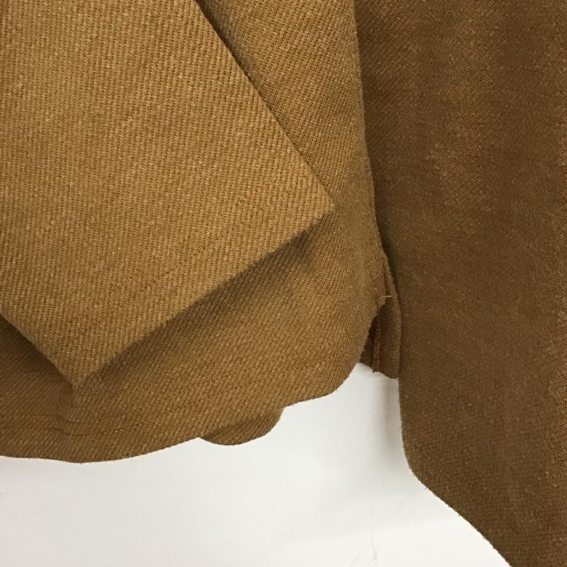 カンビオ CAMBIO カットソー 長袖 長袖カットソー 無地カットソー スタンドネック S 無地 茶 / ブラウン /  メンズ USED 古着 中古 10130583