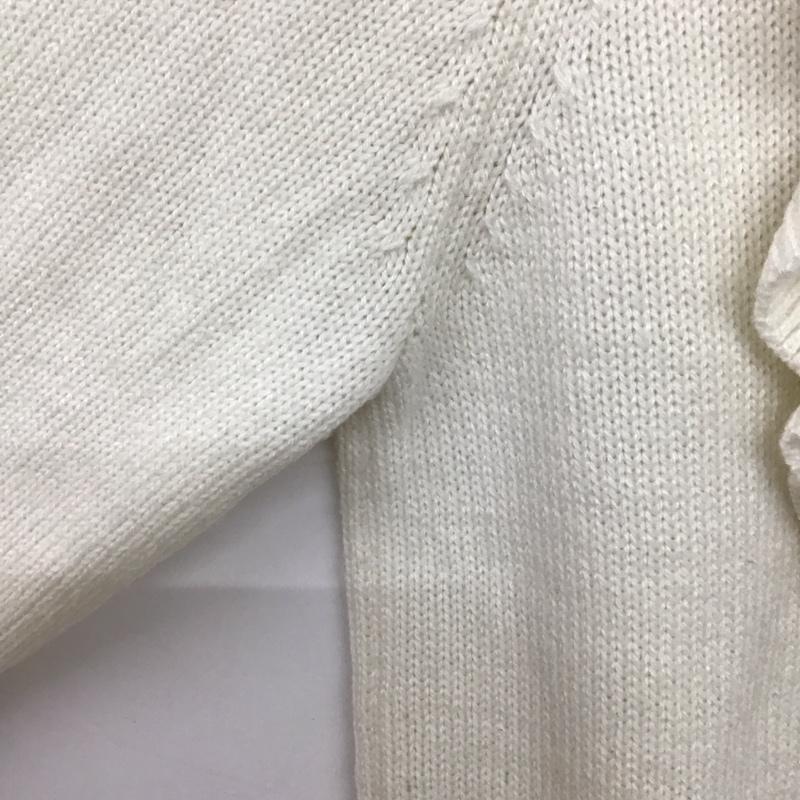 アンクルージュ ANKROUGE ニット、セーター 長袖 M 無地 白 / ホワイト /  レディース USED 古着 中古 10147188