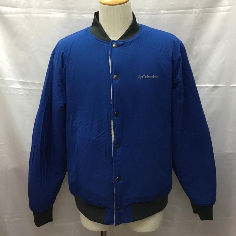 コロンビア Columbia ジャケット、上着 ジャケット、ブレザー 219pm1562 スロータースロープジャケット フリースジャケット ノーカラージャケット リバーシブル L ロゴ、文字 ベージュ / ベージュ /  メンズ USED 古着 中古 10108270