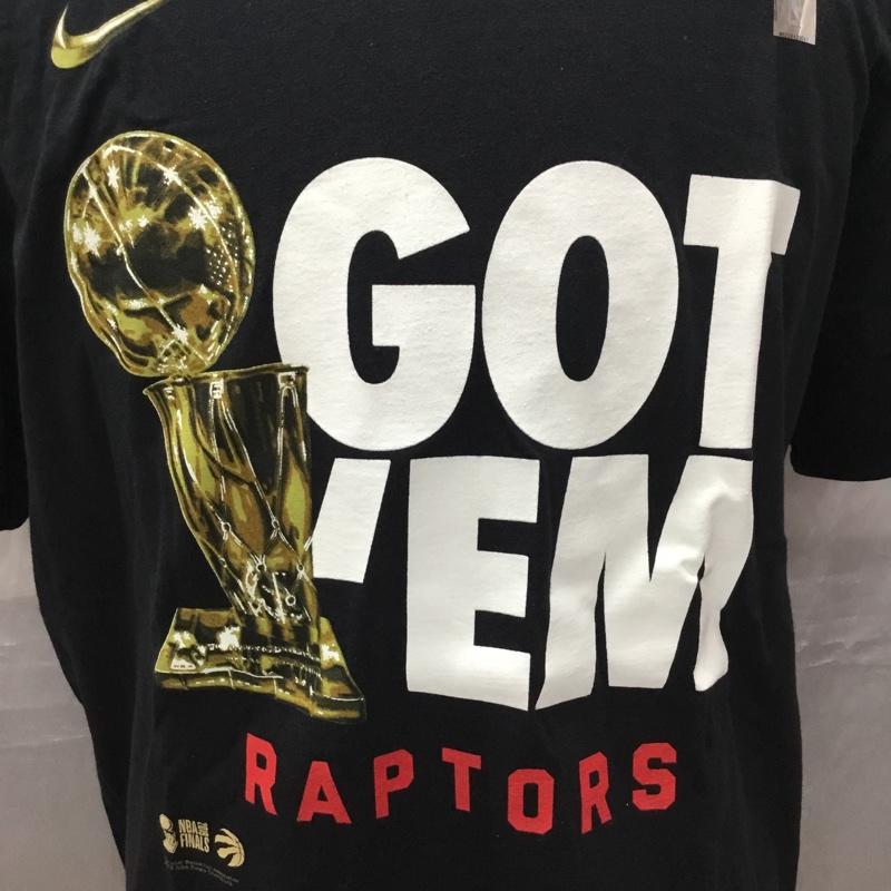 ナイキ NIKE Tシャツ 半袖 半袖カットソー プリントTシャツ クルーネックカットソー L ロゴ、文字 黒 / ブラック /  メンズ USED 古着 中古 10111940