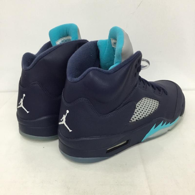 ナイキ NIKE スニーカー スニーカー 136027-405 AIR JORDAN 5 RETRO 29cm 箱有 29.0cm ワンポイント 紺 / ネイビー /  メンズ USED 古着 中古 10130182