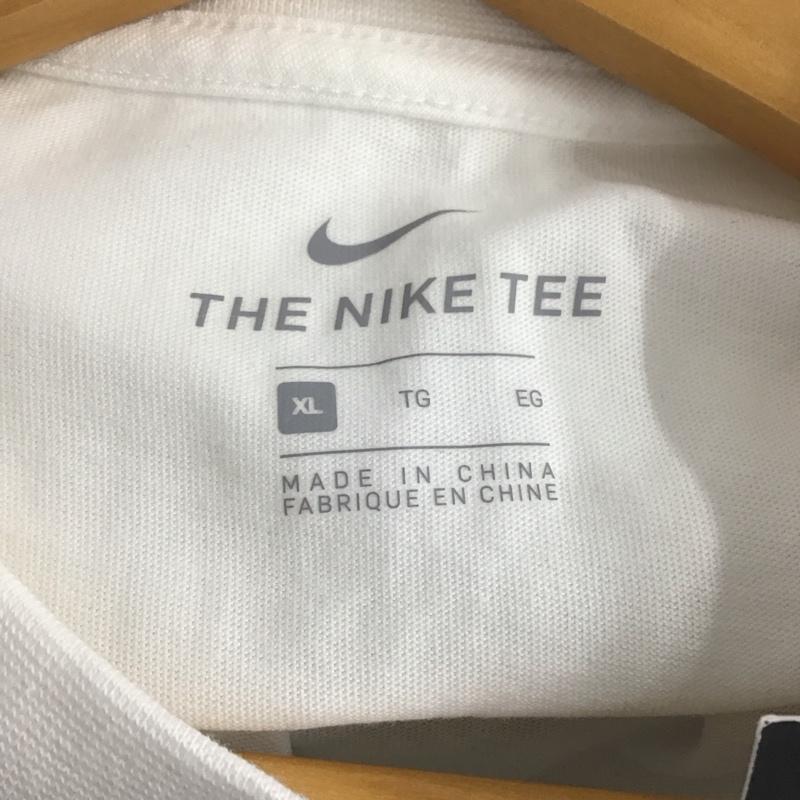 ナイキ NIKE Tシャツ 半袖 ar4999-101 NSWCLUBTシャツ プリントTシャツ クルーネックカットソー XL ロゴ、文字 白 / ホワイト /  メンズ USED 古着 中古 10136187