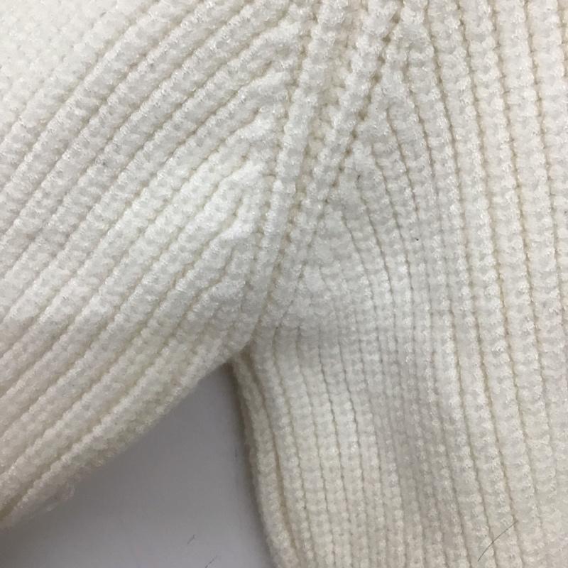 ザラ ZARA ニット、セーター 長袖 M 無地 白 / ホワイト /  レディース USED 古着 中古 10138154