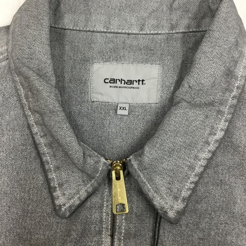 カーハートダブリューアイピー Carhartt WIP ジャケット、上着 ジャケット、ブレザー 23AW Garen Shirt Jacket Wax Blacksmith Stone Washed XXL 無地 X ワンポイント 灰 / グレー /  メンズ USED 古着 中古 10128858