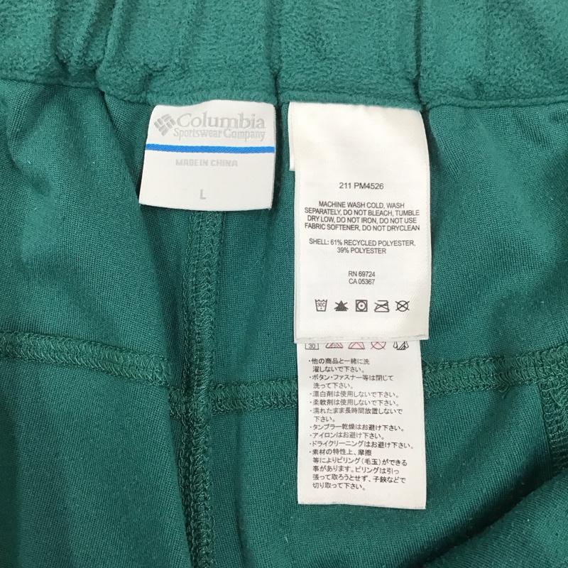 コロンビア Columbia パンツ ショートパンツ ショートパンツ ハーフパンツ カジュアルパンツ フリースパンツ L 無地 緑 / グリーン /  メンズ USED 古着 中古 10113684