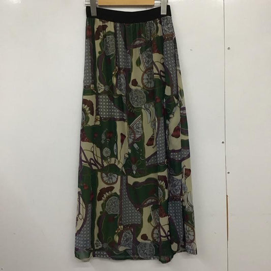アンティカ antiqua スカート ロングスカート 総柄 マルチカラー / マルチカラー /  レディース USED 古着 中古 10134224