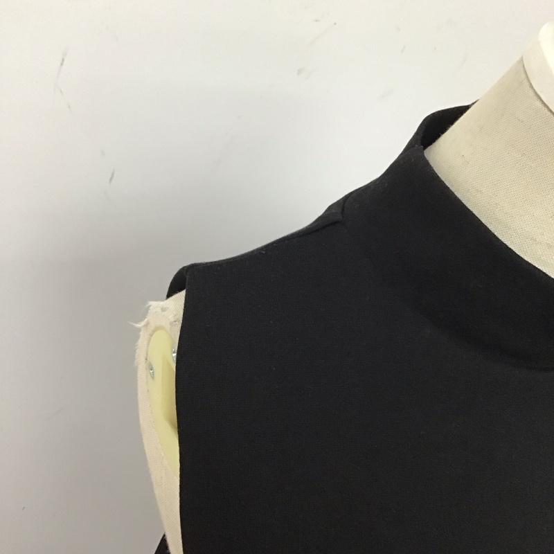 ザラ ZARA ワンピース ロングスカート 9878 804 800 プリーツ サイドボタン XS 無地 黒 / ブラック /  レディース USED 古着 中古 10122037