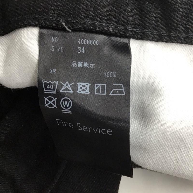 ビューティアンドユースユナイテッドアローズ BEAUTY&YOUTH UNITED ARROWS パンツ デニム、ジーンズ デニムパンツ スリムパンツ ストレートパンツ カジュアルパンツ 34 無地 黒 / ブラック /  メンズ USED 古着 中古 10113669