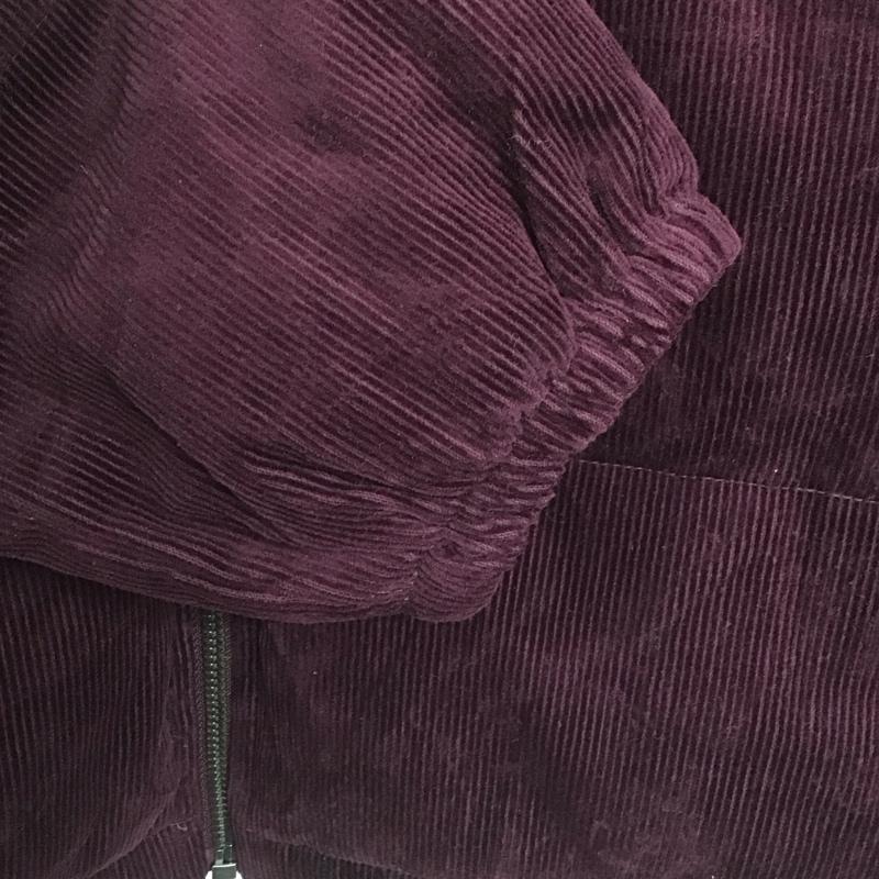 リーバイス Levi s ジャケット、上着 ジャンパー、ブルゾン lw0kc064 Corduroy Bubble Puffer Jacket M 無地 えんじ / ワインレッド /  レディース USED 古着 中古 10145776
